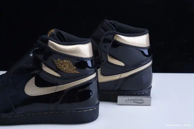 METALLIC RETRO HIGH BLACK 1 JORDAN (2020) GOLD AIR 555088-032 0427